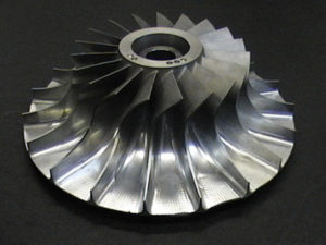 Solid titanium impeller for the aviation industry
