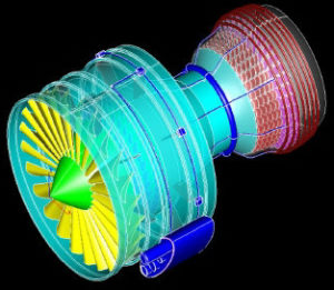 Highly heat resistant material used to make turbo fan engine parts